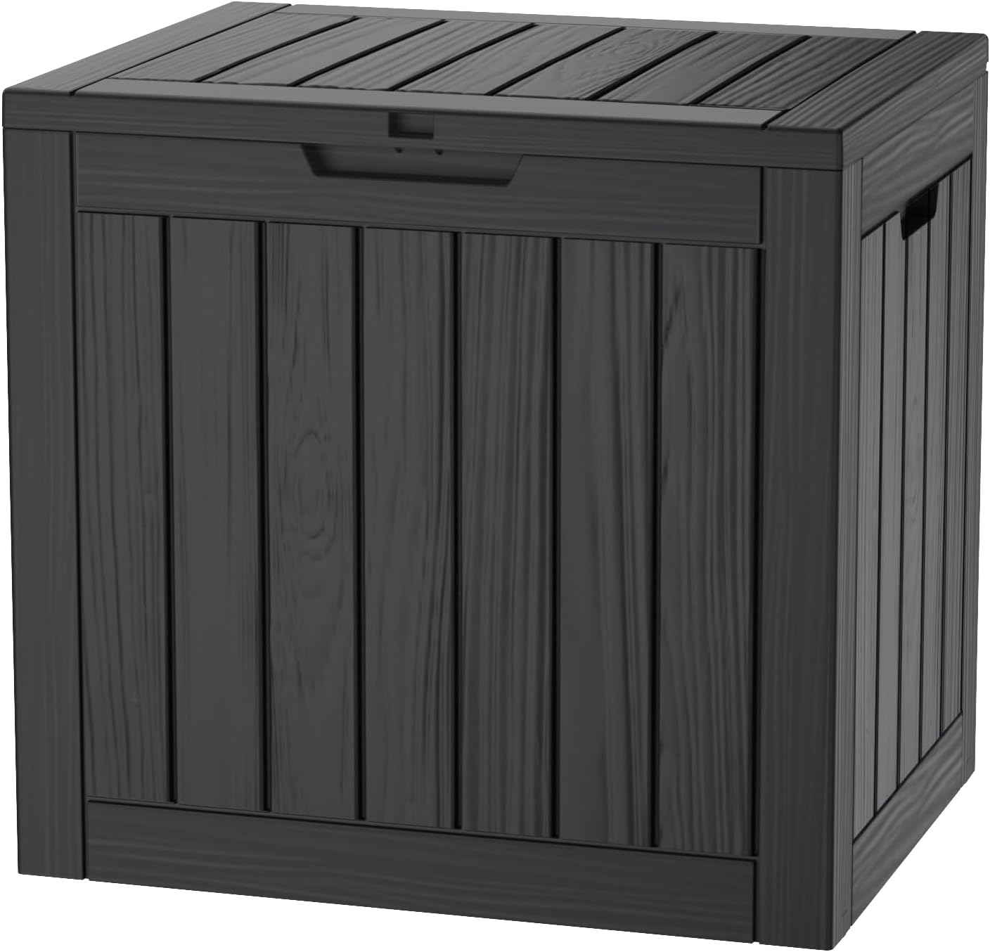 TARKARI 180 Gallon Lockable Resin Deck Box, Waterproof & UV-Resistant Outdoor Storage Box for Outdoor Cushion Storage, Garden Tools & Pool Accessories Storage, Gray