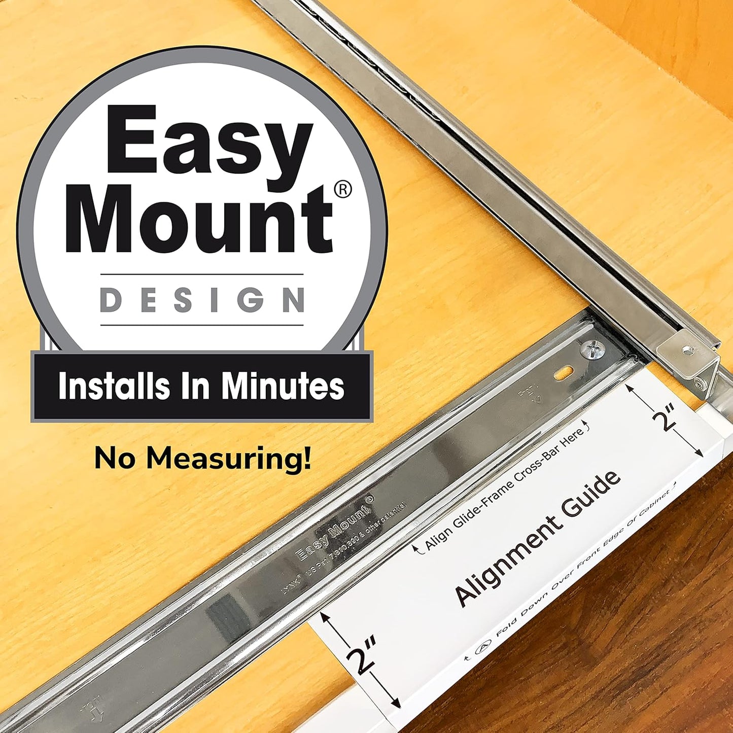 LYNK PROFESSIONAL® Pull Out Cutting Board, Cookie Sheet, and Baking Pan Organizer Rack - Lifetime Ltd. Warranty - Slide Out Kitchen Cabinet Organizers – 14W x 21D - Pullout Shelf, Extra-Large, Chrome